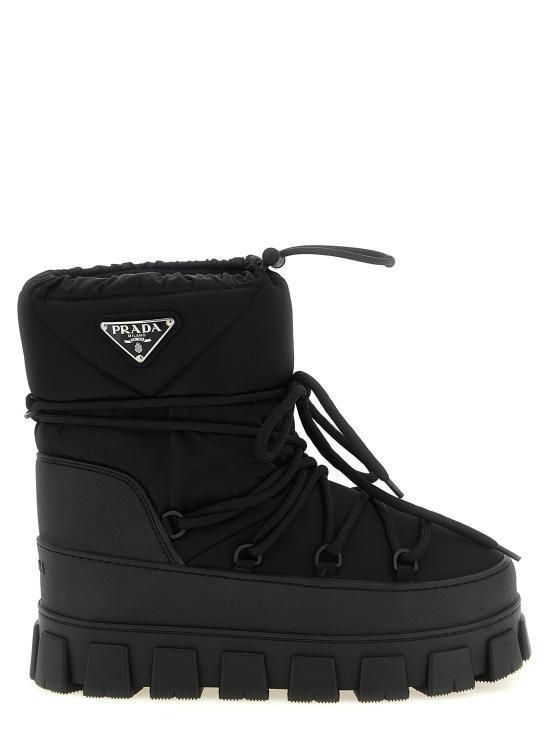 26FW 프라다 나일론 개버딘 아프레 스키 부츠 1U007NFG0403LFVF0002 Black