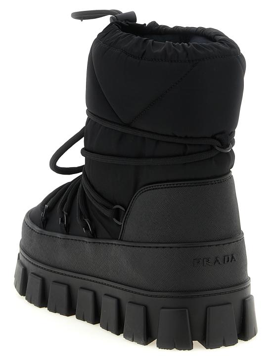26FW 프라다 나일론 개버딘 아프레 스키 부츠 1U007NFG0403LFVF0002 Black - PRADA