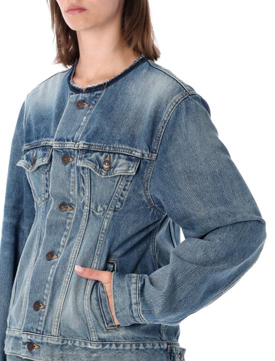 26FW 발렌시아가 데님 자켓 A001O6TDW14 5002 Blu - BALENCIAGA