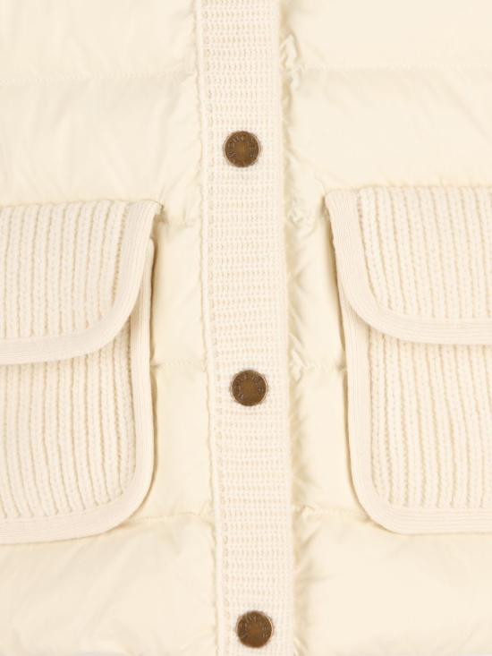 26FW [키즈] 몽클레어 가디건 9B00011 M4281034 Bianco - MONCLER
