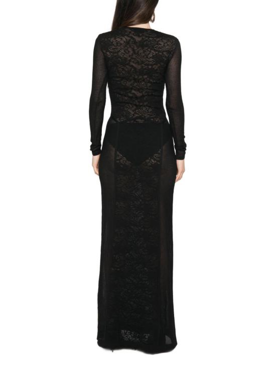 26FW 엘리자베타프랜치 롱 원피스 AM29Q66E2 110 Nero - ELISABETTA FRANCHI