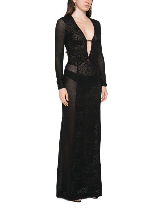 26FW 엘리자베타프랜치 롱 원피스 AM29Q66E2 110 Nero - ELISABETTA FRANCHI