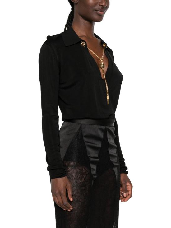 26FW 엘리자베타프랜치 바디수트 티셔츠 BK03S66E2 110 Nero - ELISABETTA FRANCHI