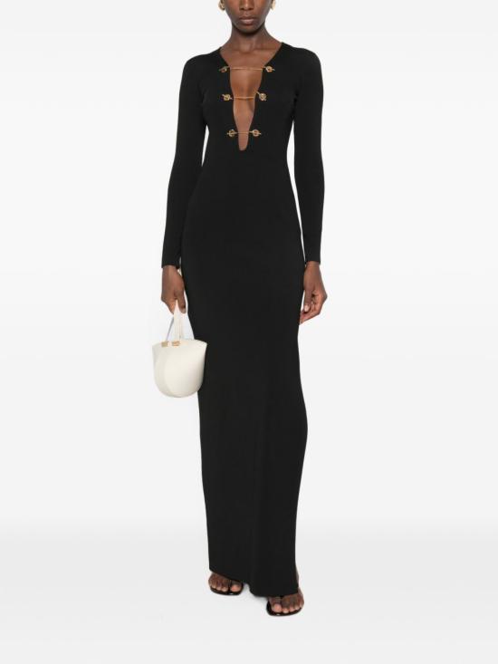 26FW 엘리자베타프랜치 롱 원피스 AM18S66E2 110 Nero - ELISABETTA FRANCHI