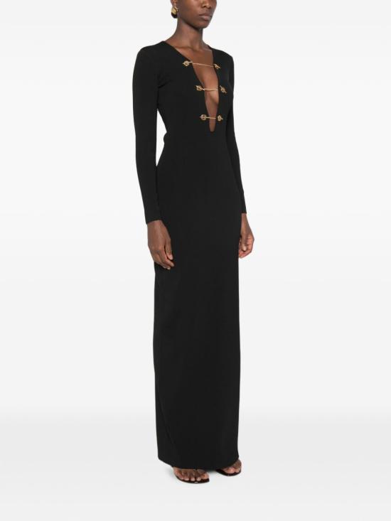 26FW 엘리자베타프랜치 롱 원피스 AM18S66E2 110 Nero - ELISABETTA FRANCHI