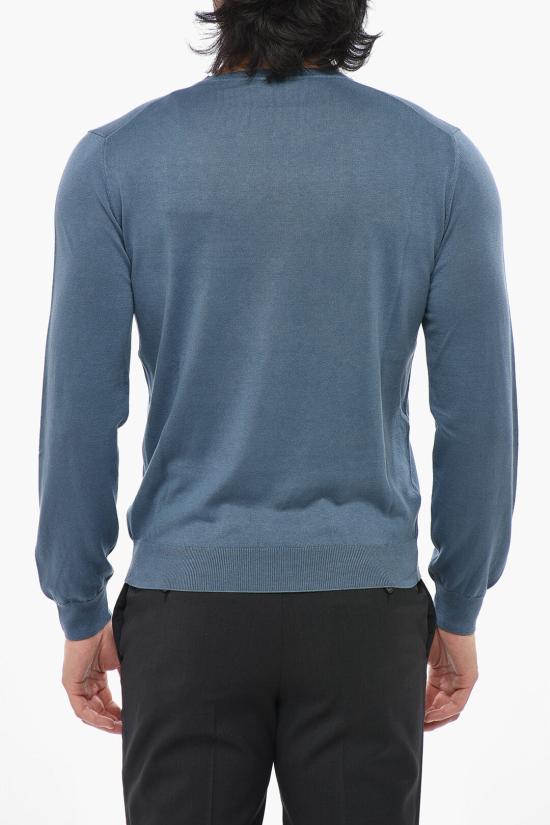  꼬르넬리아니 스웨터 93M560 9325182 007 Blue - CORNELIANI