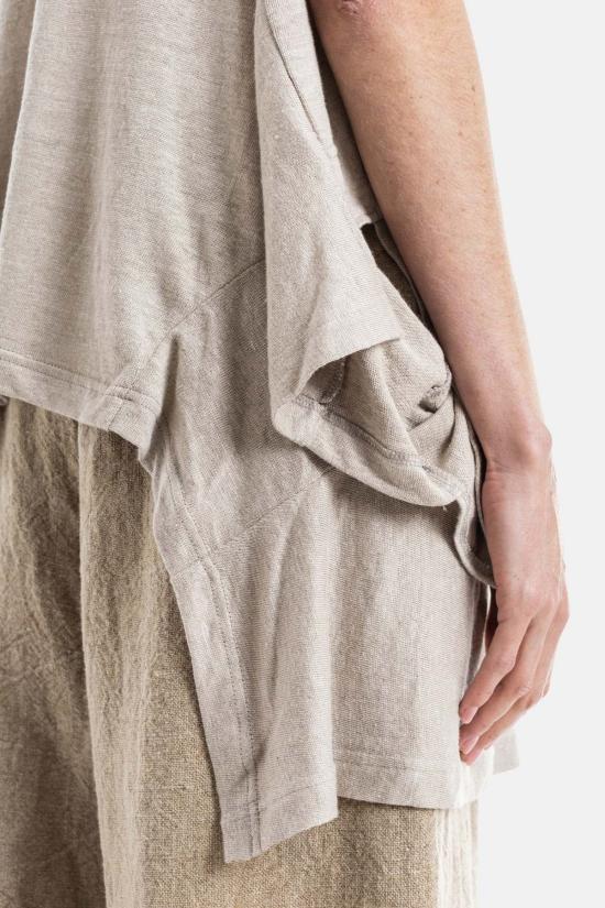  꼼데가르송 반팔 티셔츠 Comme Des Garçons 에크루 오버사이즈 티셔츠 - COMME DES GARCONS