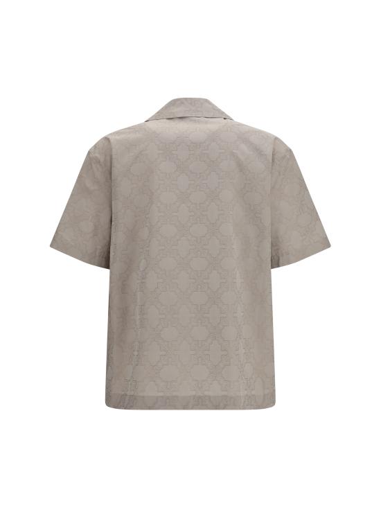 26FW 오프화이트 반팔 셔츠 OMGG01QF26FAB00400 031 BEIGE - OFF WHITE