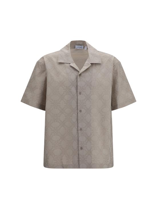 26FW 오프화이트 반팔 셔츠 OMGG01QF26FAB00400 031 BEIGE