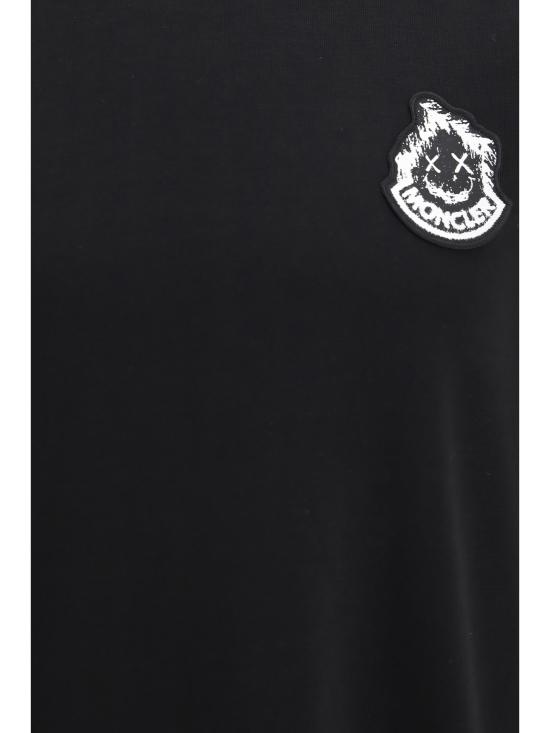 26FW 몽클레어 반팔 티셔츠 L20918C0002189AUG 999 BLACK - MONCLER