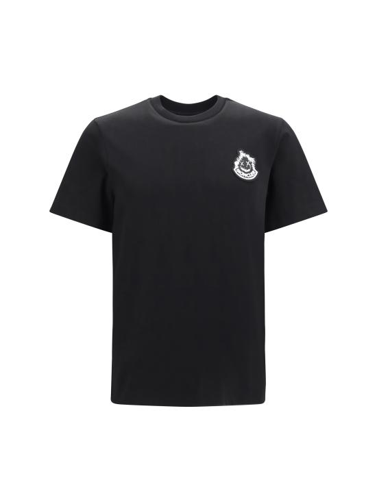 26FW 몽클레어 반팔 티셔츠 L20918C0002189AUG 999 BLACK