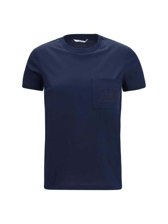 26FW 막스마라 파파이 코튼 저지 티셔츠 2621946051600 008 BLUE