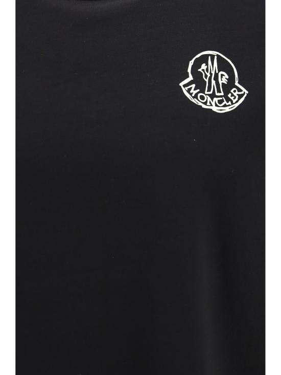 26FW 몽클레어 반팔 티셔츠 L20918C0002589AUG 999 BLACK - MONCLER