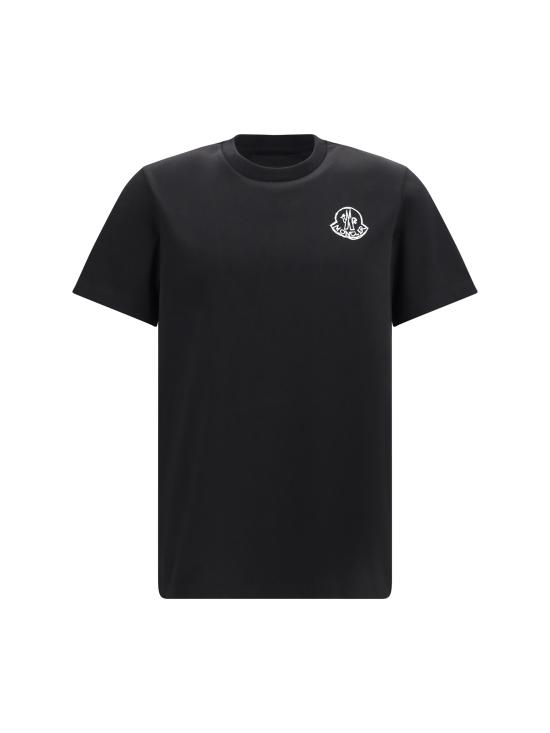 26FW 몽클레어 반팔 티셔츠 L20918C0002589AUG 999 BLACK
