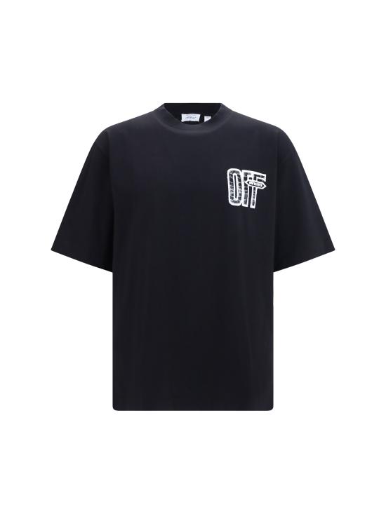 26FW 오프화이트 반팔 티셔츠 OMAA120F26JER00Y00 001 BLACK