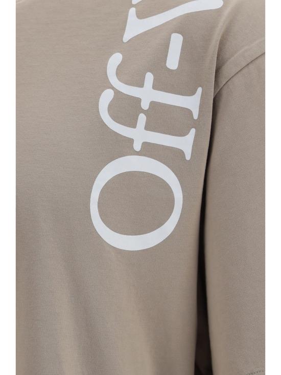 26FW 오프화이트 반팔 티셔츠 OMAA120F26JER01000 031 BEIGE - OFF WHITE