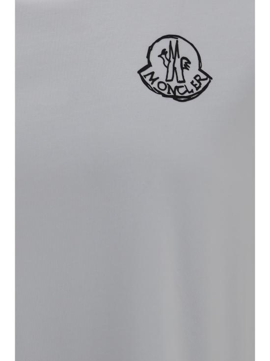 26FW 몽클레어 반팔 티셔츠 L20918C0002589AUG 00A WHITE - MONCLER