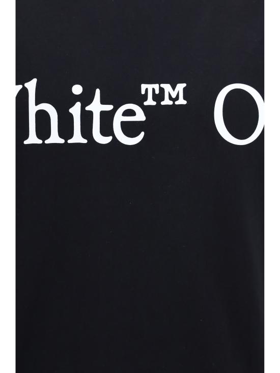 26FW 오프화이트 반팔 티셔츠 OMAA16MF26JER00G00 001 BLACK - OFF WHITE