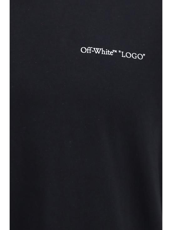 26FW 오프화이트 반팔 티셔츠 OMAA16MF26JER00L00 001 BLACK - OFF WHITE