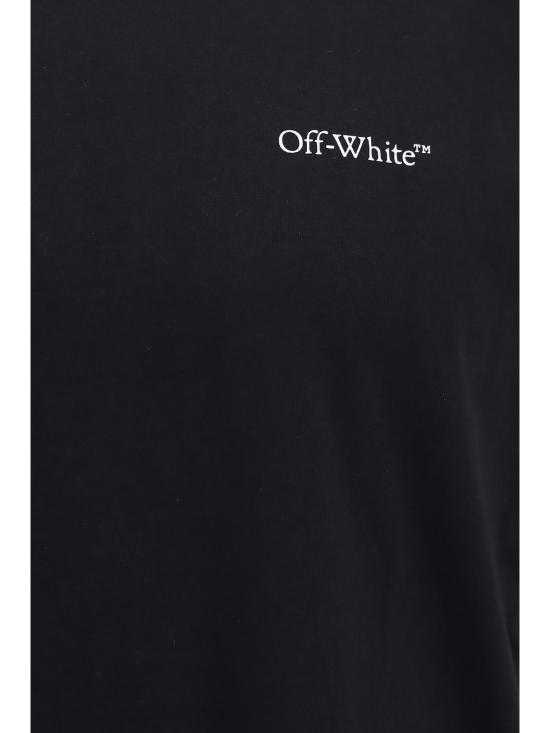 26FW 오프화이트 반팔 티셔츠 OMAA16MF26JER00M00 001 BLACK - OFF WHITE