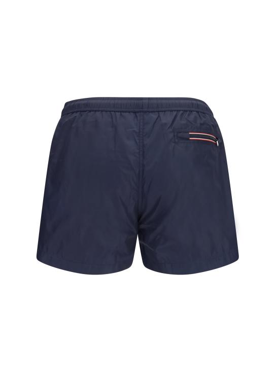 26FW 몽클레어 로고 패치 스윔 쇼츠 L20912C0000453326 743 BLUE - MONCLER
