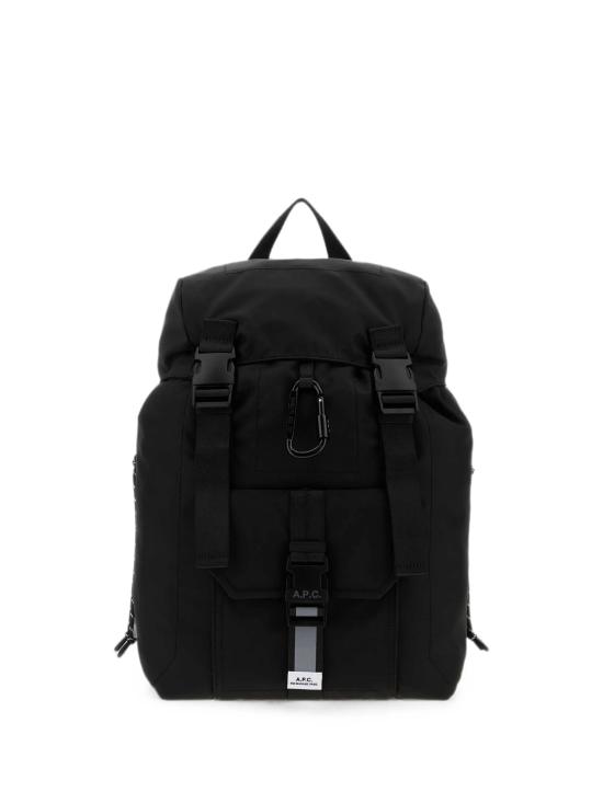 26FW 아페쎄 로고 프린트 버클 플랩 백팩 PAAGEH62631 LZZ Nero