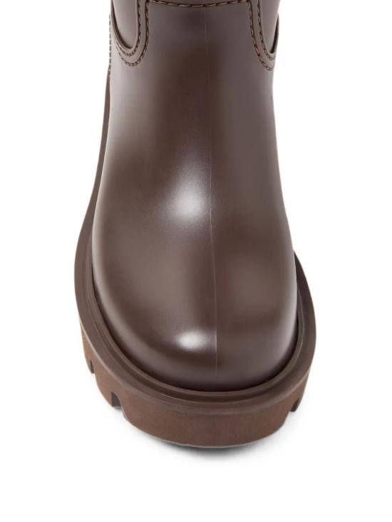 26FW 몽클레어 킥스트림 로고 패치 레인 부츠 L209B4G00190 M4522243 BROWN - MONCLER