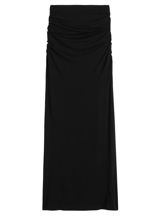 26FW 토템 미디 스커트 263WRB0416FB0676 001 BLACK