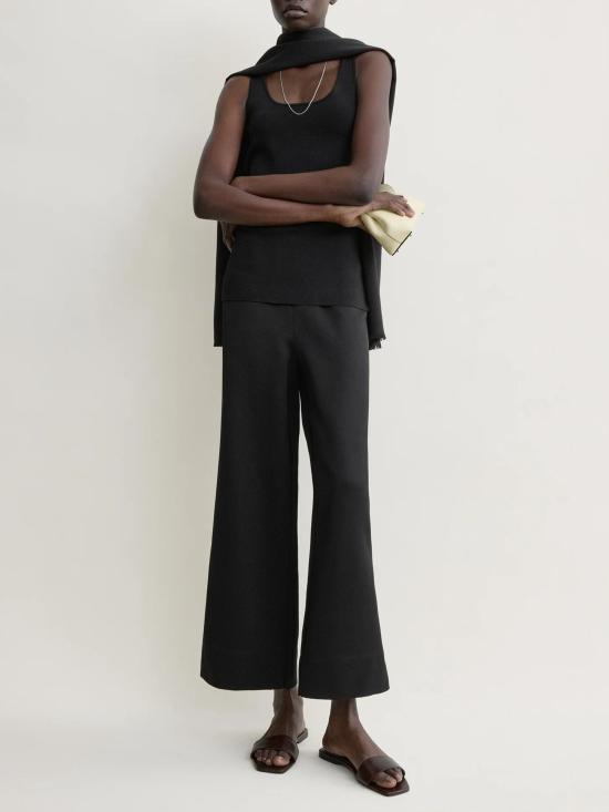 26FW 토템 스트레이트 팬츠 263WRB0420FB0671 001 BLACK - TOTEME