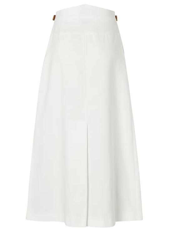26FW 펜디 미디 스커트 FQ7740 AWAIF0ZNM WHITE - FENDI