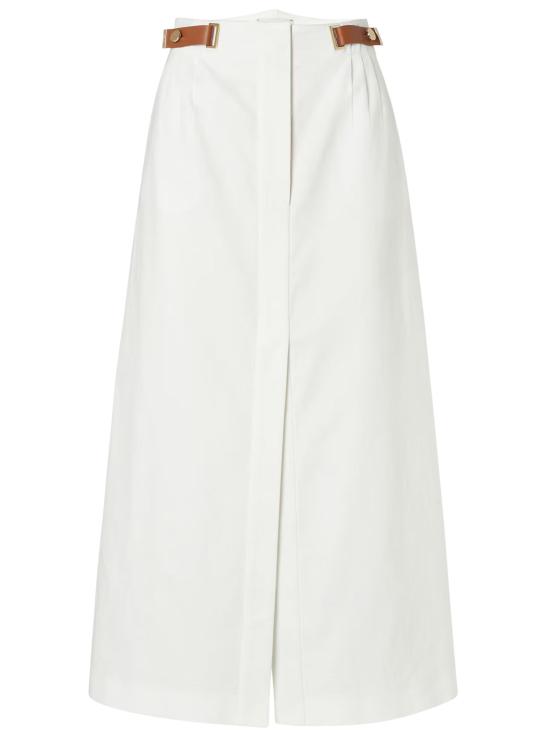 26FW 펜디 미디 스커트 FQ7740 AWAIF0ZNM WHITE