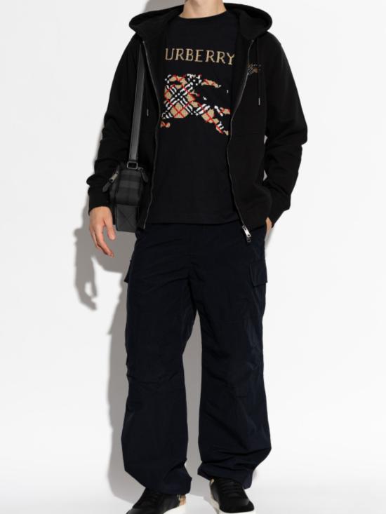 26FW 버버리 후드 티셔츠 8130195 A1189 BLACK - BURBERRY