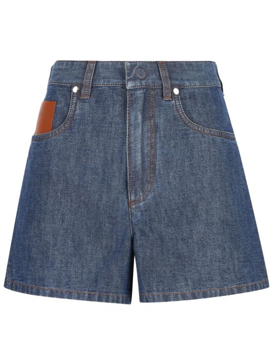26FW 펜디 데님 숏팬츠 FLP861 AW8HF0QB0 NAVY