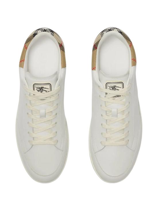 26FW 버버리 레더 세트 스니커즈 8118850 A1464 WHITE - BURBERRY