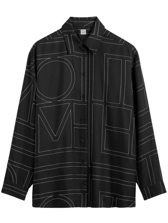 26FW 토템 블라우스 263WRT0480FB0704 001 BLACK