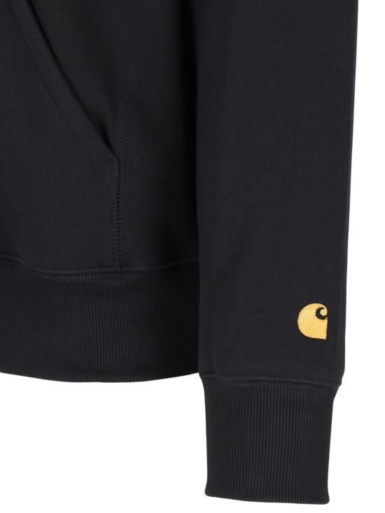 26FW 칼하트 WIP 체이스 후드 티셔츠 I033661 00FXX BLACK - CARHARTT WIP
