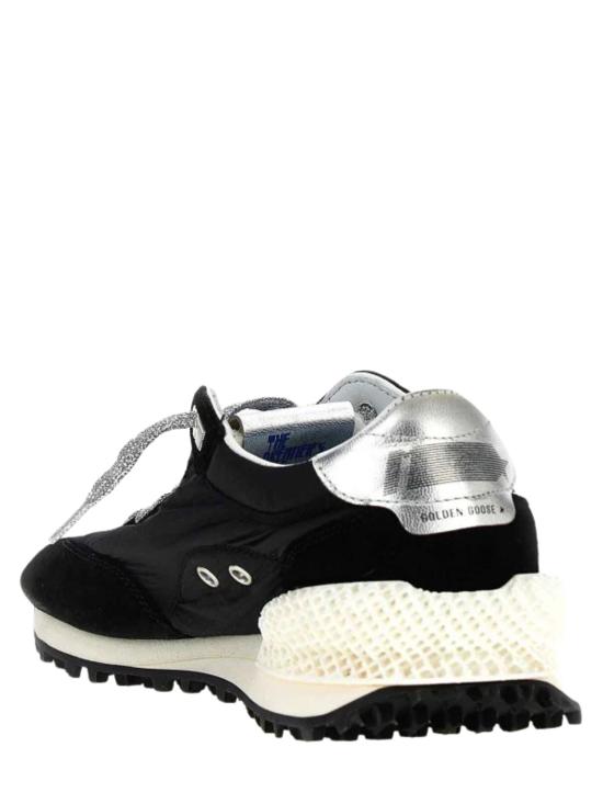 26FW 골든구스 립스탑 나일론 어퍼 & 실버 스타 마라톤 스니커즈 GMF00684 F00567590179 BLACK - GOLDEN GOOSE