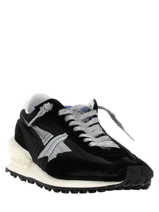26FW 골든구스 립스탑 나일론 어퍼 & 실버 스타 마라톤 스니커즈 GMF00684 F00567590179 BLACK - GOLDEN GOOSE