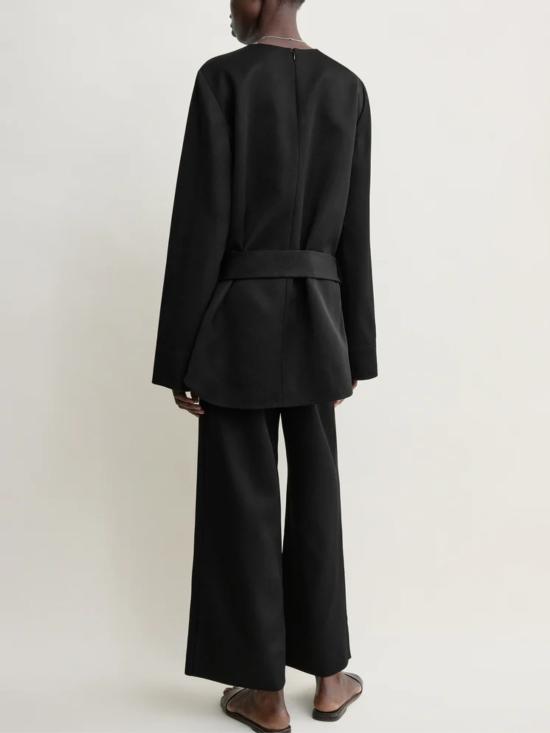 26FW 토템 긴팔 티셔츠 263WRT0763FB0671 001 BLACK - TOTEME