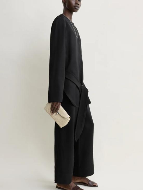 26FW 토템 긴팔 티셔츠 263WRT0763FB0671 001 BLACK - TOTEME
