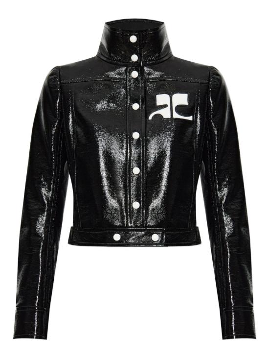 26FW 쿠레쥬 가죽 자켓 PERCBL005VY0014 9999 BLACK