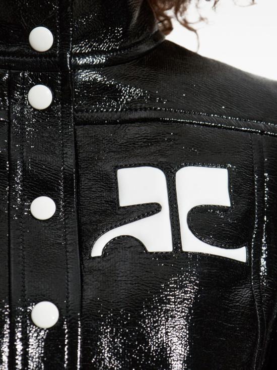 26FW 쿠레쥬 가죽 자켓 PERCBL005VY0014 9999 BLACK - COURREGES