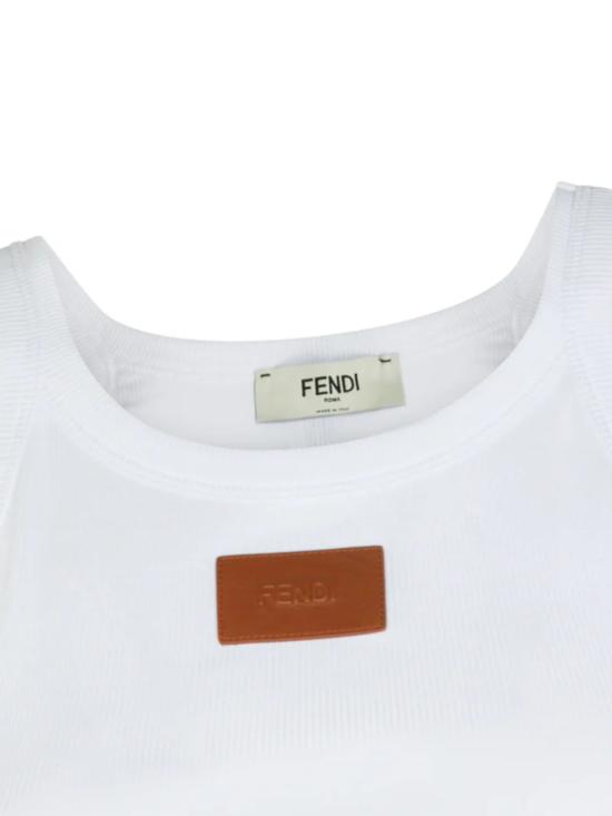 26FW 펜디 민소매 티셔츠 FS7966 AW87F0ZNM WHITE - FENDI