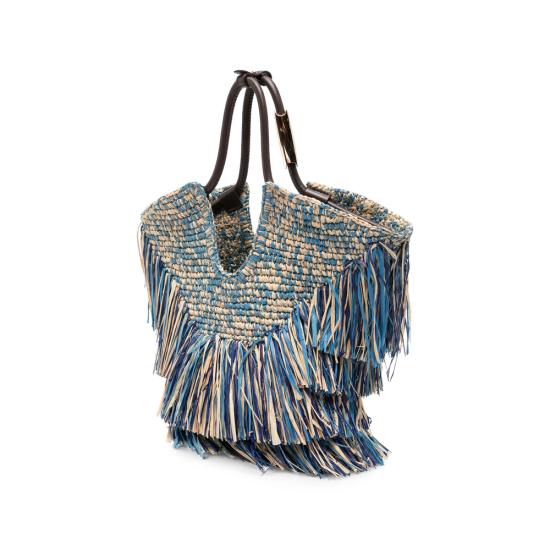 26SS 짐머만 토트백 4470XS26A2 DEBLU BLUE NEUTRALS - ZIMMERMANN