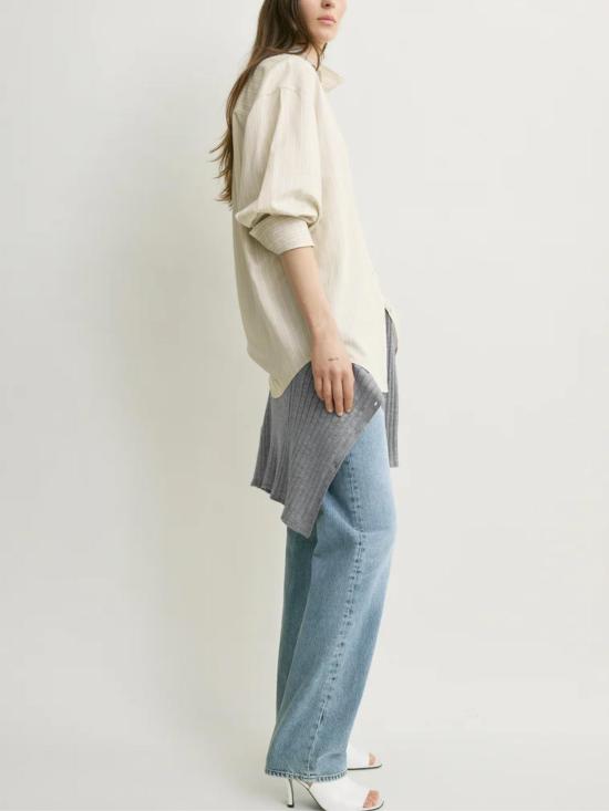 26FW 토템 셔츠 263WRT0621FB0689 394 YELLOW - TOTEME