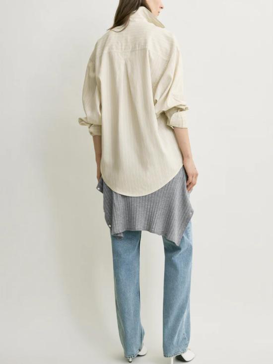26FW 토템 셔츠 263WRT0621FB0689 394 YELLOW - TOTEME