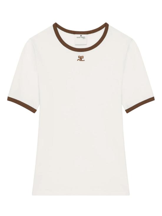26FW 쿠레쥬 반팔 티셔츠 125JTS017JS0203 B264 WHITE