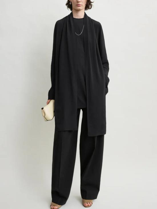 26FW 토템 가디건 263WRT0760FB0670 001 BLACK - TOTEME