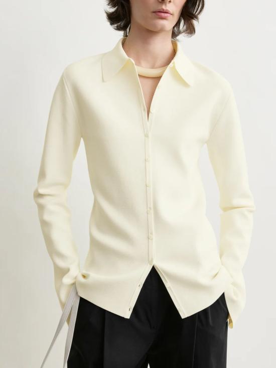 26FW 토템 스웨터 263WRT0870YA0187 047 WHITE - TOTEME