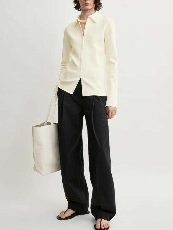 26FW 토템 스웨터 263WRT0870YA0187 047 WHITE - TOTEME